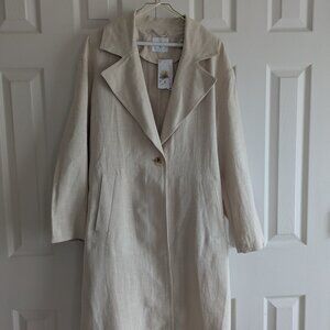 NWT Primark Long Recycled Cotton Trench Coat, size M